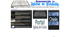 Desktop Screenshot of iglesiadecristo.biz