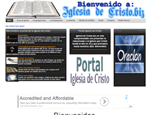 Tablet Screenshot of iglesiadecristo.biz