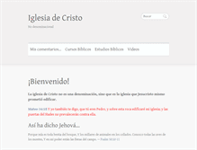 Tablet Screenshot of iglesiadecristo.org